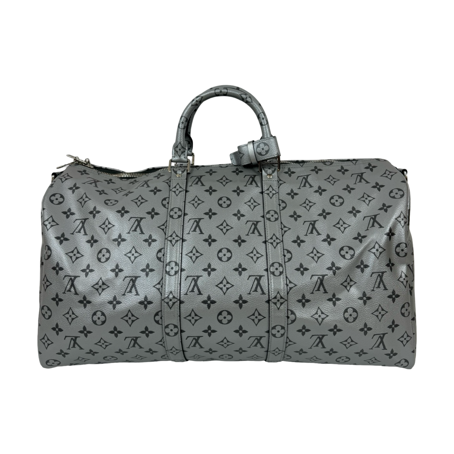 Louis Vuitton KeepAll Monogram Metallic Silver