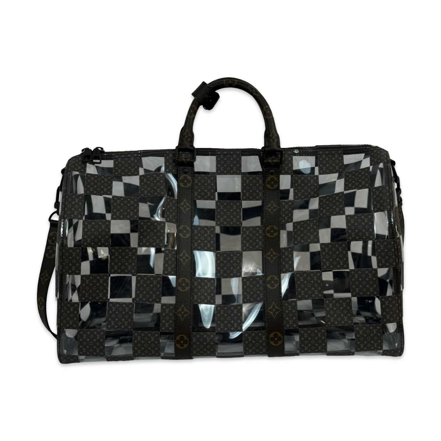 Louis Vuitton KeepAll Chess Bown/Clear Virgil Abloh