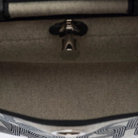 Hermès Herbag 31 in ecru toile and black Hunter calfskin, palladium hardware – image 13