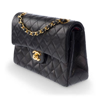 Chanel Classic Flap Small in black lambskin leather, gold hardware – image 4