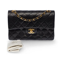 Chanel Classic Flap Small in black lambskin leather, gold hardware – image 2