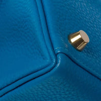 Hermès Kelly 25 in Bleu Zanzibar Togo leather, gold hardware – image 12