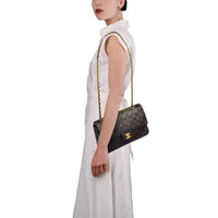 Chanel Classic Flap Medium in black lambskin leather, gold hardware – image 18