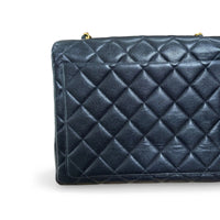 Chanel Vintage Top Handle Flap in black caviar leather, gold hardware – image 10