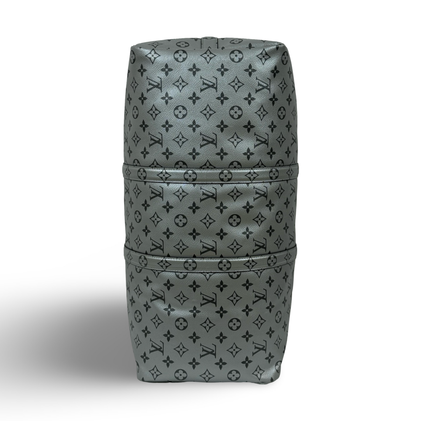 Louis Vuitton KeepAll Monogram Metallic Silver