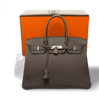 Hermès Birkin 35 in Gris Meyer Togo leather, palladium hardware – image 2