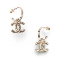 Chanel CC Hoop Earrings