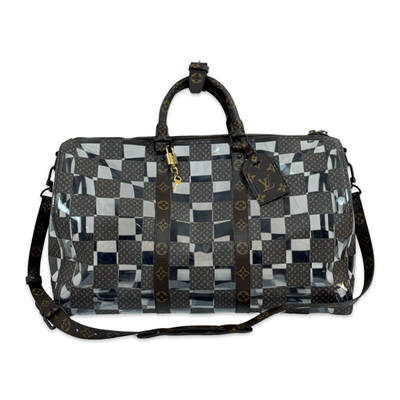 Louis Vuitton Keepall Chess Marron/Transparent Virgil Abloh