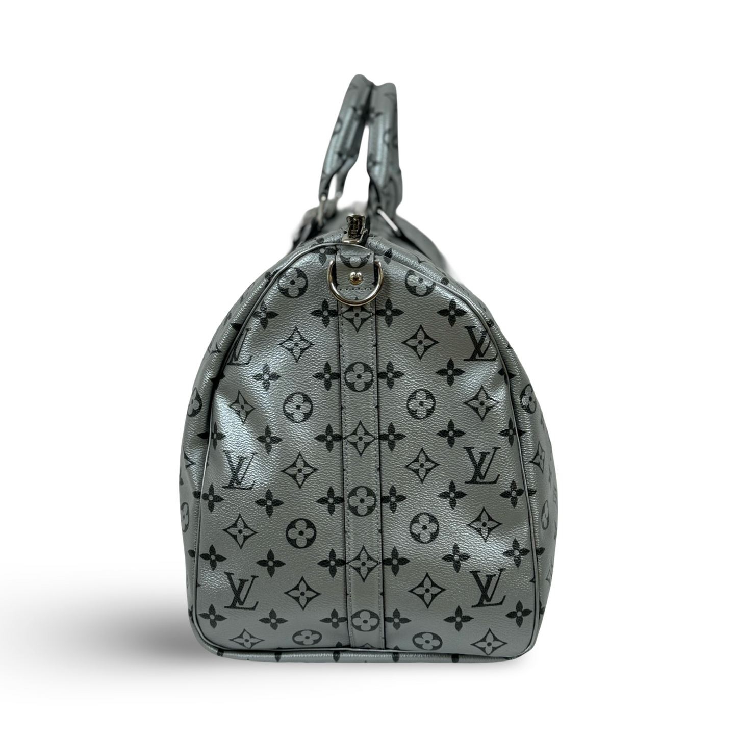 Louis Vuitton KeepAll Monogram Metallic Silver