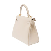 Hermès Kelly 25 in Craie Togo leather, gold hardware – image 5
