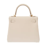 Hermès Kelly 25 in Craie Togo leather, gold hardware – image 3