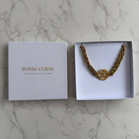 Chanel vintage CC Choker chain 24k gold-plated - View 9