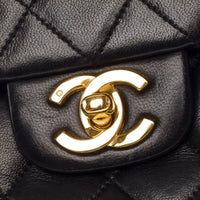 Chanel Classic Flap Small in black lambskin leather, gold hardware – image 7