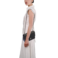 Chanel Classic Flap Jumbo in black caviar leather, silver hardware – image 8