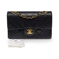 Chanel Classic Flap Small in black lambskin leather, gold hardware – image 2