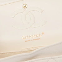 Chanel Classic Flap Small in white caviar leather, light gold hardware – image 6