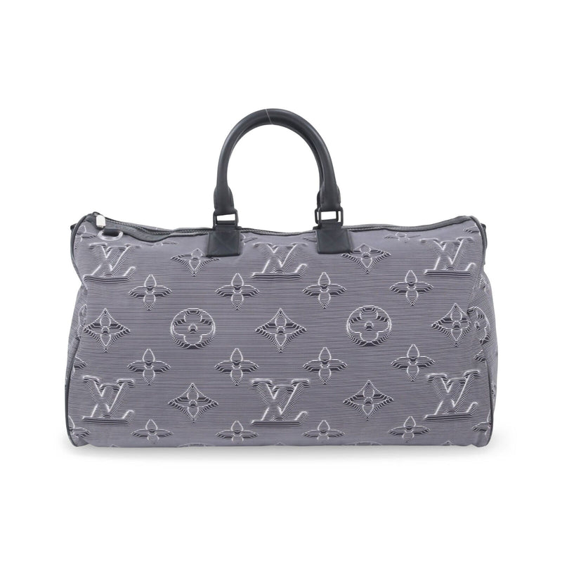Louis Vuitton Keepall 50 Virgil Abloh in grey nylon, black hardware – image 1
