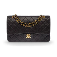 Chanel Classic Flap Medium in black lambskin leather, gold hardware – image 1