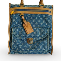 Louis Vuitton Monogram Denim Sac Plat - View 4
