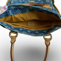 Louis Vuitton Monogram Denim Sac Plat - View 7