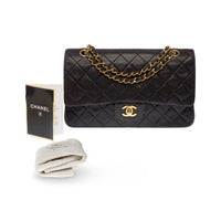 Chanel Classic Flap Medium in black lambskin leather, gold hardware – image 2