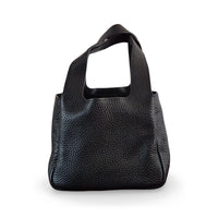 Prada Mini Tote in black leather, silver hardware – image 2