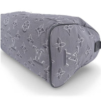 Louis Vuitton Keepall 50 Virgil Abloh in grey nylon, black hardware – image 5