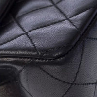 Chanel Classic Flap Small in black lambskin leather, gold hardware – image 15