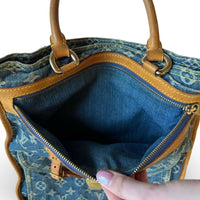 Louis Vuitton Monogram Denim Sac Plat - View 8
