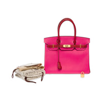 Hermès Birkin 30 in pink Epsom leather, brushed gold hardware – image 2