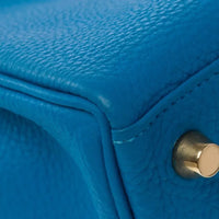 Hermès Kelly 25 in Bleu Zanzibar Togo leather, gold hardware – image 13