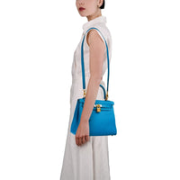 Hermès Kelly 25 in Bleu Zanzibar Togo leather, gold hardware – image 8