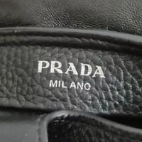 Prada Mini Tote in black leather, silver hardware – image 16