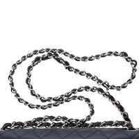 Chanel Classic Flap Jumbo in black caviar leather, silver hardware – image 7