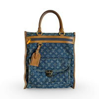 Louis Vuitton Monogram Denim Sac Plat - View 3