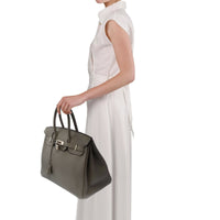 Hermès Birkin 35 in Gris Meyer Togo leather, palladium hardware – image 8